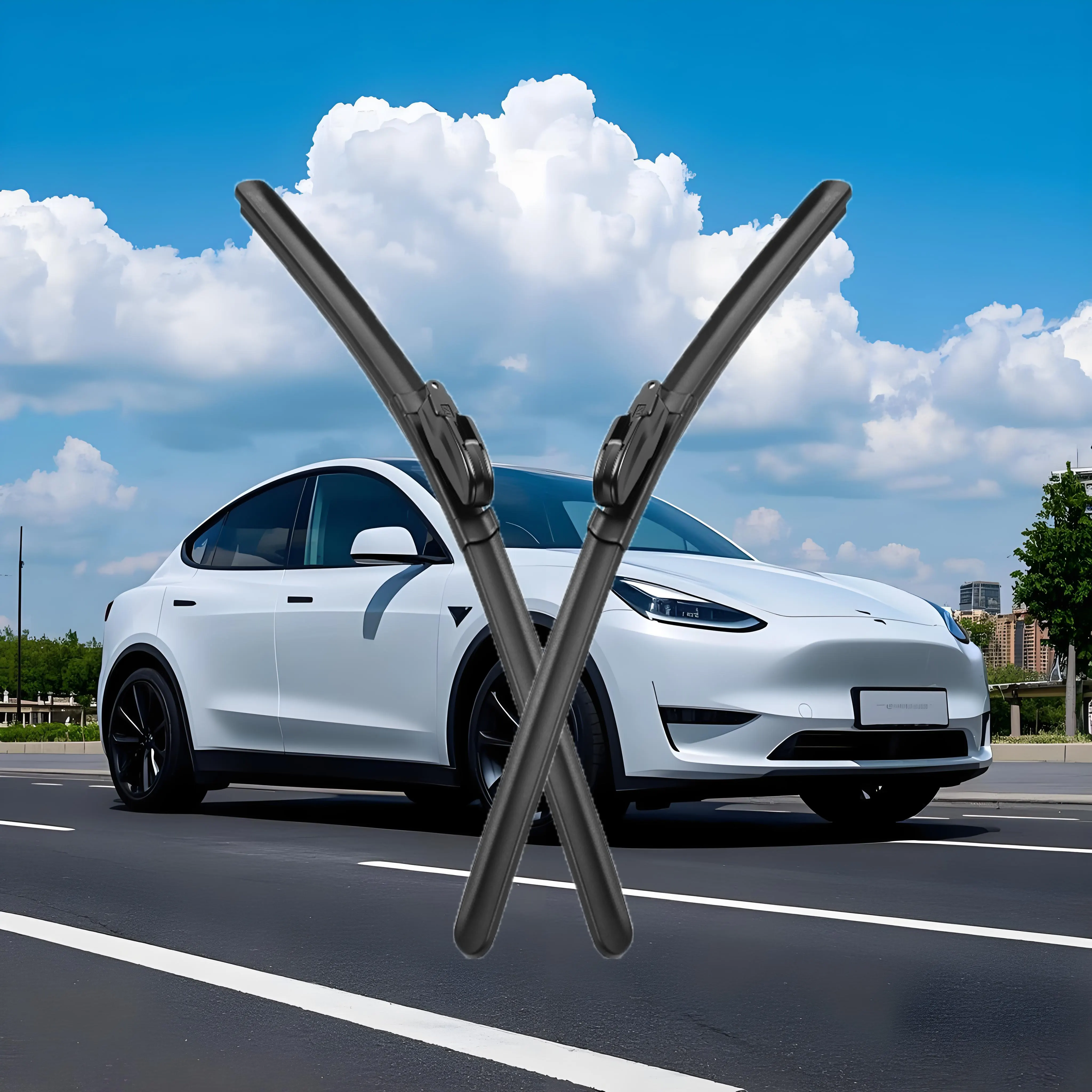 Como alterar as lâminas do limpador do modelo Tesla?