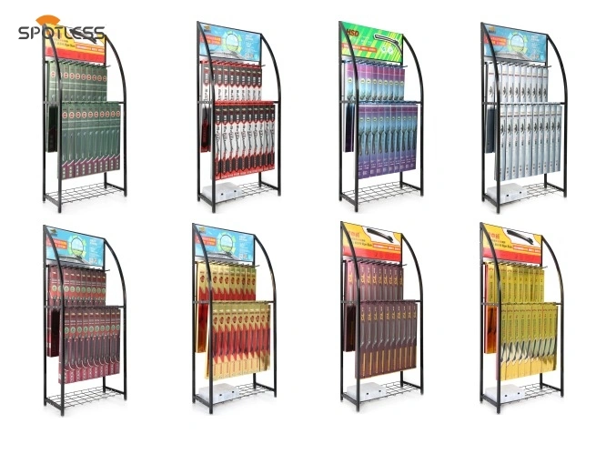 No chão ou na parede: qual rack de exibição da lâmina do limpador se adapta à sua loja?